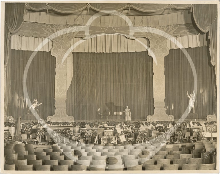 Archive of 41 photographs relating to silent film screenings at the California Theatre, 1919-1921