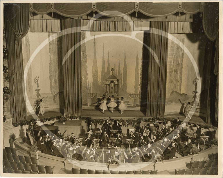 Archive of 41 photographs relating to silent film screenings at the California Theatre, 1919-1921