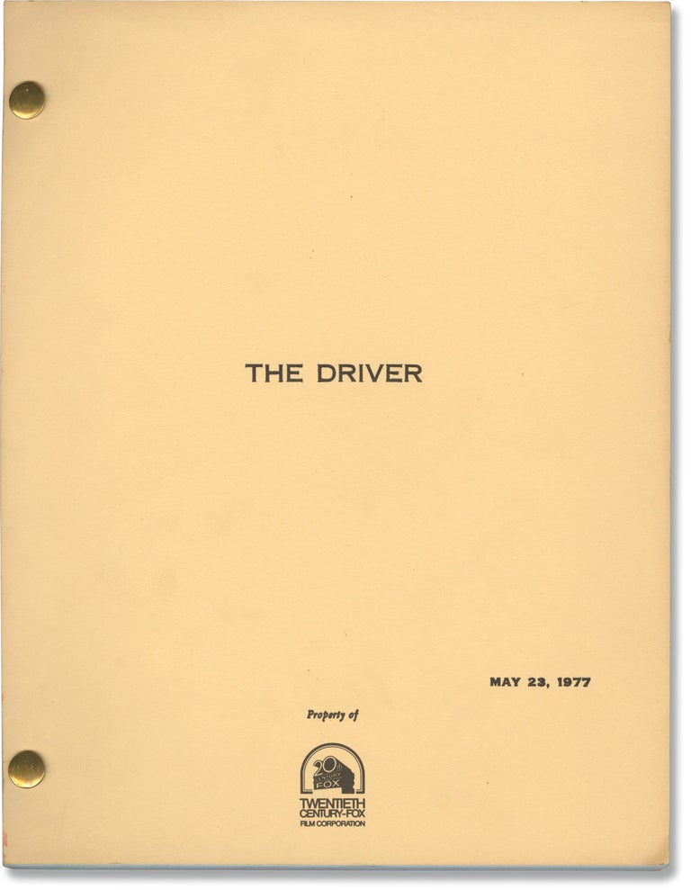 [Book #160172] The Driver. Walter Hill, Bruce Dern Ryan O'Neal, Ronee Blakley, Isabelle Adjani, screenwriter director, starring.