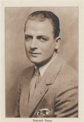 Book #160205] Two original photographs of Reginald Denny, circa 1930s. Reginald Denny, subject