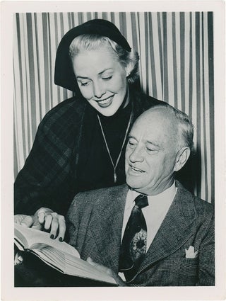 Book #160217] Original photograph of Janice Carter and Conrad Hilton, circa 1940s. Conrad Hilton...