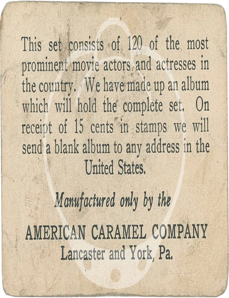 Original caramel card of Marie Prevost circa 1920s