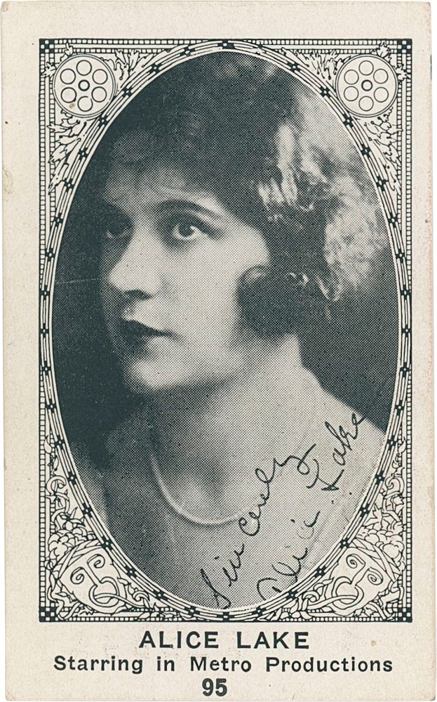 Book #160224] Original caramel card of Alice Lake circa 1920s. Alice Lake, subject