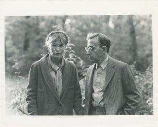 Book #160227] Original photograph of Mia Farrow and Woody Allen, circa 1980s. Woody Allen Mia...