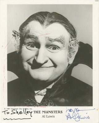 Book #160263] Original photograph of Al Lewis, inscribed by Lewis. Al Lewis, subject