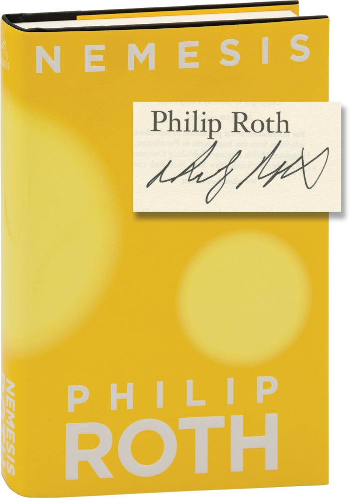 Book #160291] Nemesis (Signed First Edition). Philip Roth