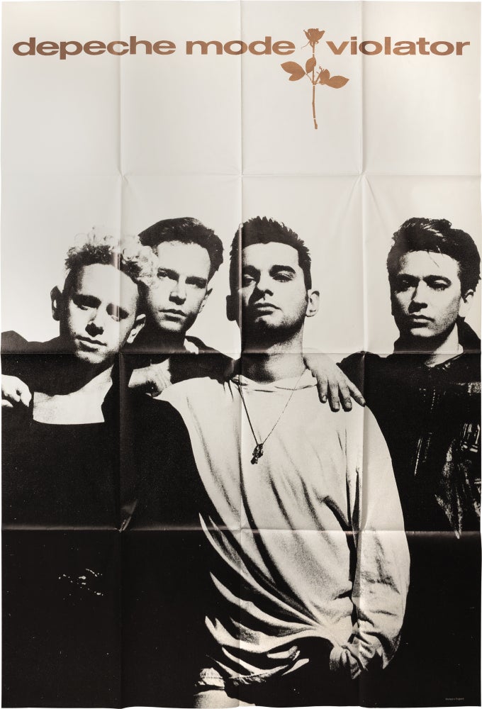 Book #160300] Original jumbo oversize UK record store poster for Depeche Mode's 1990 release...