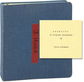 Book #160309] Gremlins (Original screenplay for the 1984 film, copy belonging to cinematographer...