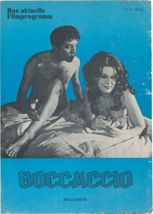 Book #160329] Boccaccio [Nights of Boccaccio] (Original program from the 1972 film). Bruno...
