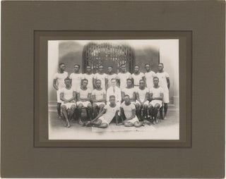Book #160338] Original photograph of the Wesley College of Education athletics team, 1937....