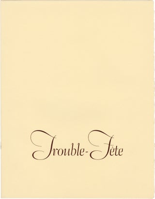 Book #160355] Trouble fête [Trouble-maker] (Original program for the 1964 film). Pierre Patry,...