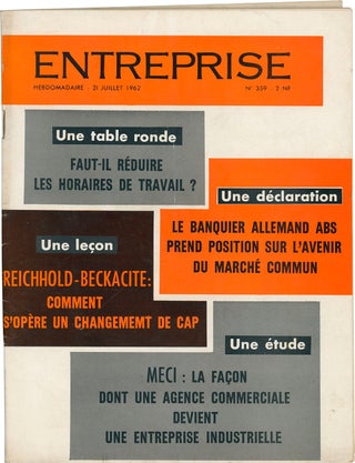 Book #160369] Entreprise Hebdomadaire (First Edition, issue No. 359