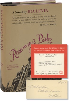 Book #160408] Rosemary's Baby (First Edition, Review Copy, inscribed by the author). Ira Levin