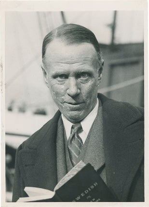 Book #160505] Original photograph of Sinclair Lewis in New York, circa 1931. Sinclair Lewis, subject