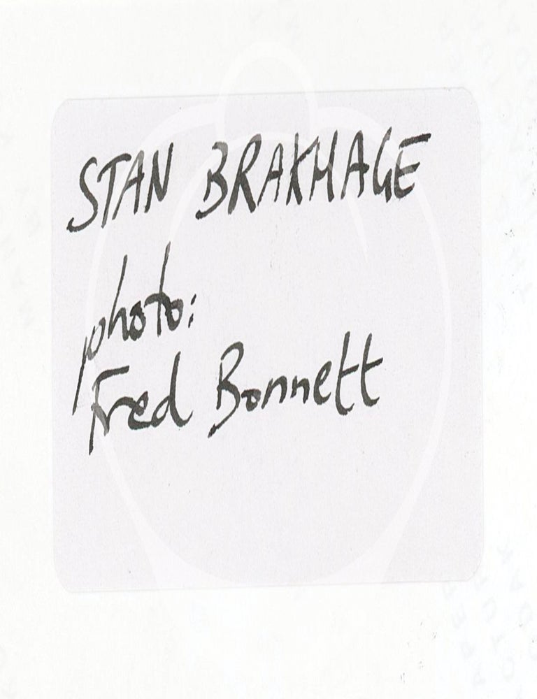 Original portrait photograph of Stan Brakhage, circa 1985