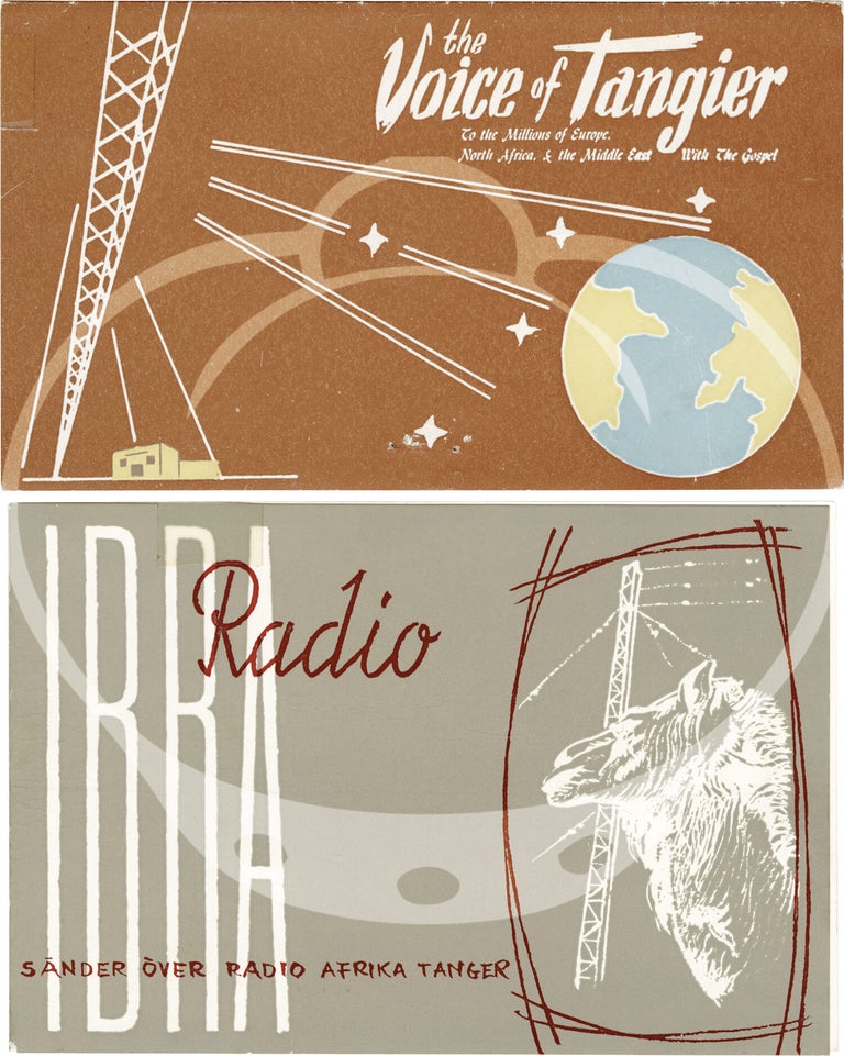 Collection of international QSL cards from a radio hobbyist, 1954-1973