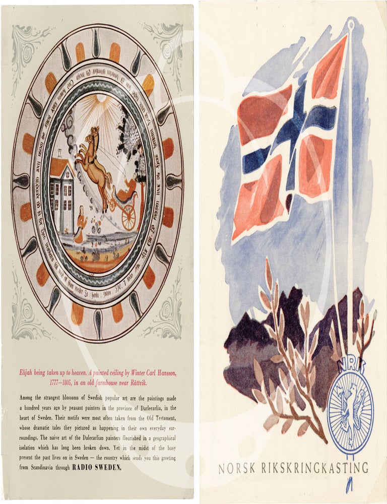 Collection of international QSL cards from a radio hobbyist, 1954-1973