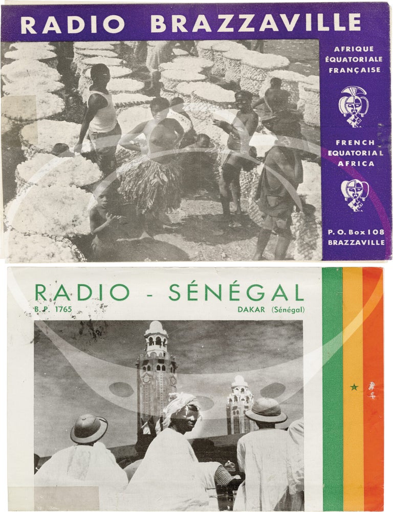 Collection of international QSL cards from a radio hobbyist, 1954-1973