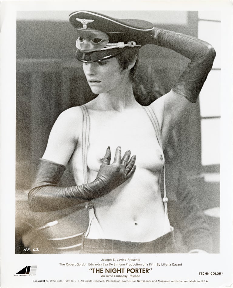 Book #160669] The Night Porter (Two original photographs from the 1974 Italian film). Liliana...