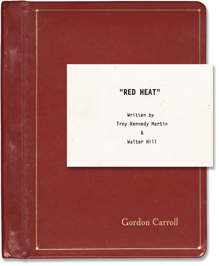 Book #160709] Red Heat (Original screenplay for the 1988 film, presentation copy belonging to...