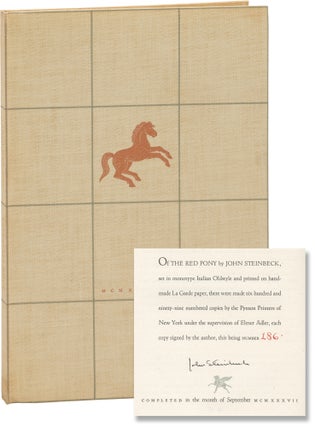 Book #160737] The Red Pony (First Edition, limited to 699 copies signed by the author). John...