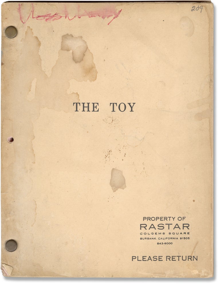 Book #160759] The Toy (Original screenplay for the 1982 film, copy belonging to costume designer...