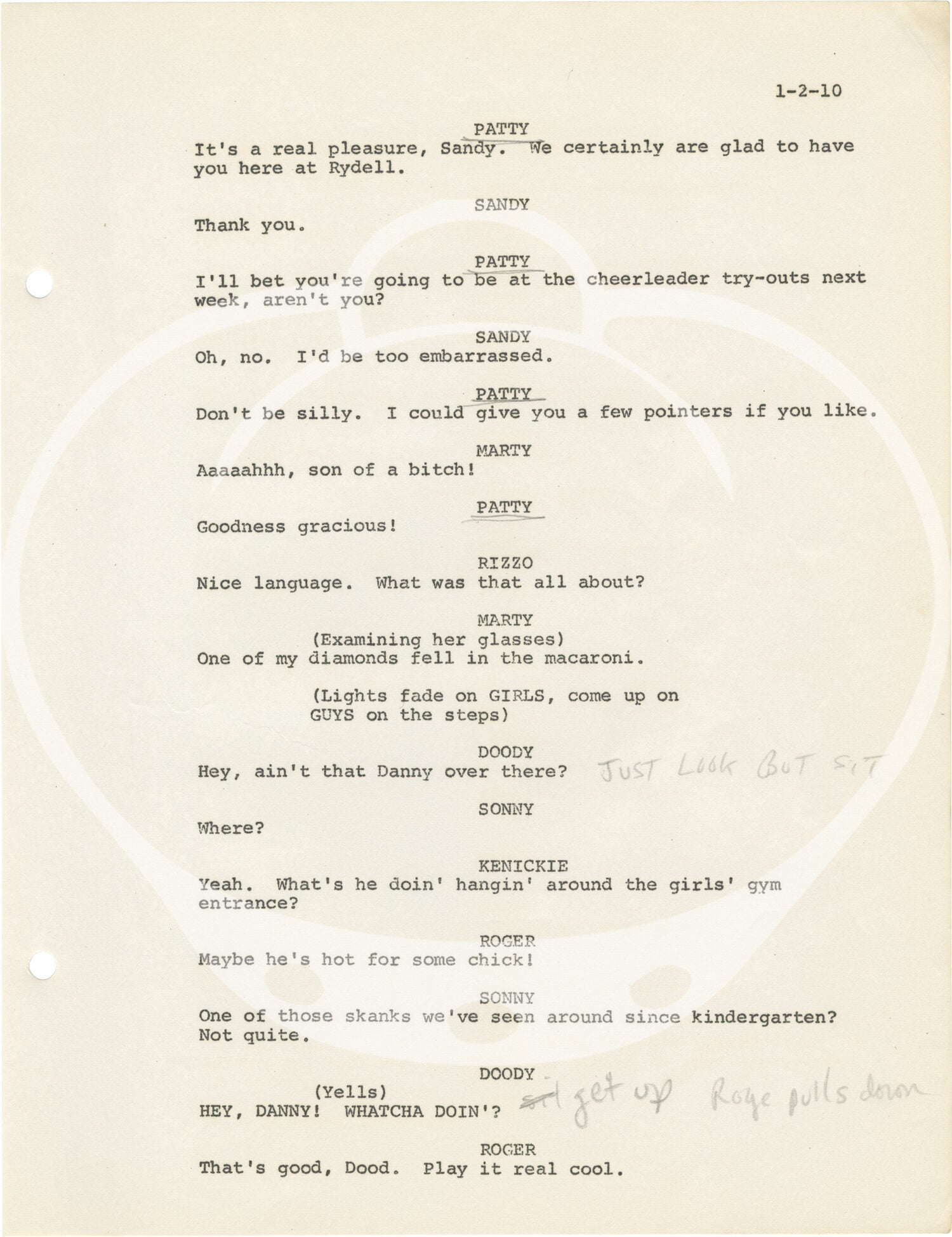Grease Musical Script R Grease | Carole Demas Greg Evigan, Marya Small, Adrienne Barbeau