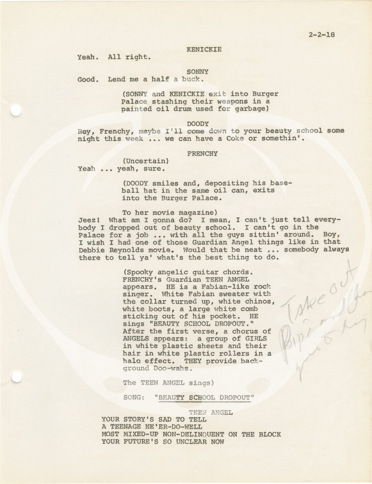 Grease Musical Script R Grease | Carole Demas Greg Evigan, Marya Small, Adrienne Barbeau