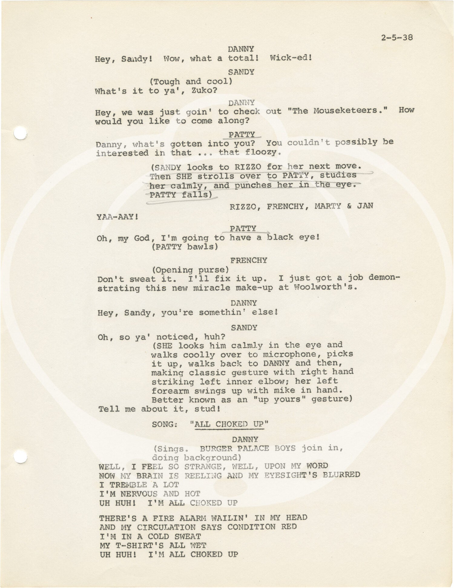 Grease Musical Script R Grease | Carole Demas Greg Evigan, Marya Small, Adrienne Barbeau