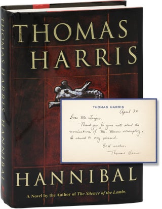 Book #160771] Hannibal (First Edition, with Autograph Note Signed laid in). Thomas Harris