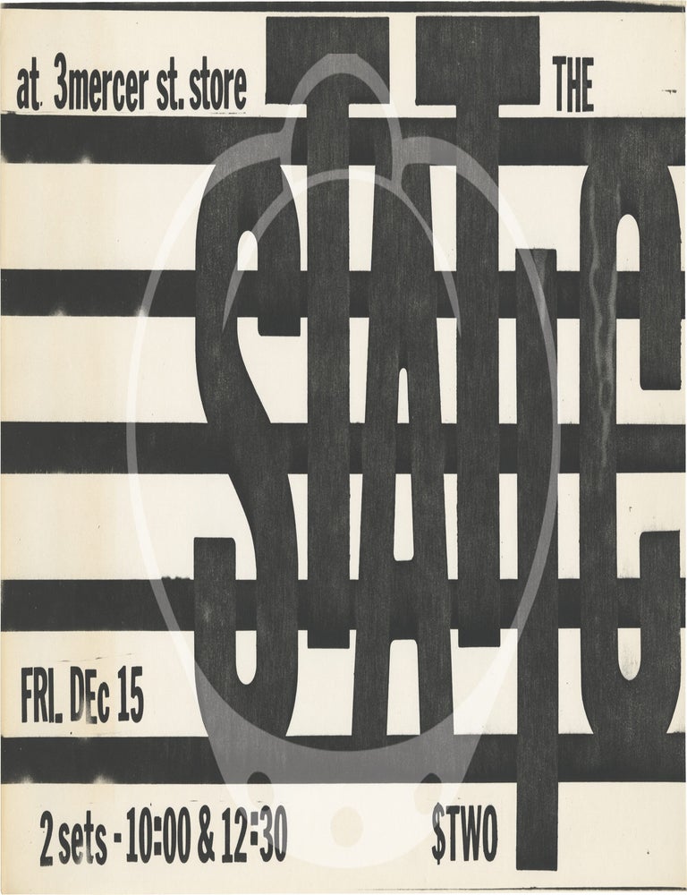 Collection of nine posters of performances by Glenn Branca, 1975-1979