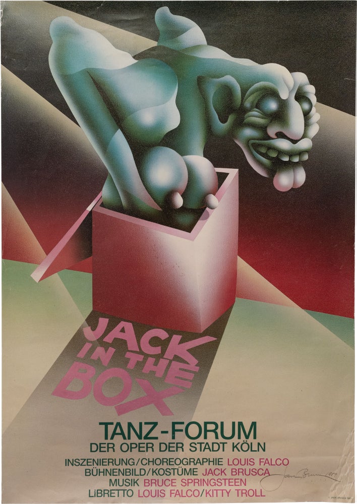 Book #160819] Jack in the Box [Jack-In-The-Box] (Original poster for a performance of the 1989...