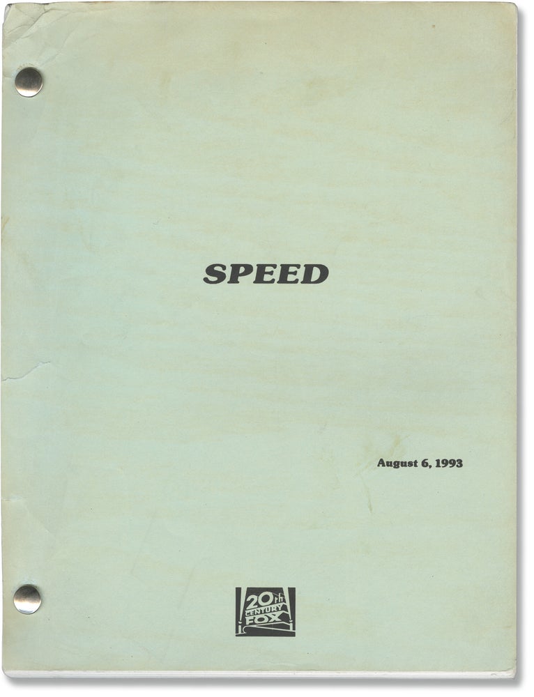 Book #160843] Speed (Original screenplay for the 1994 film). Jan de Bont, Graham Yost, Dennis...
