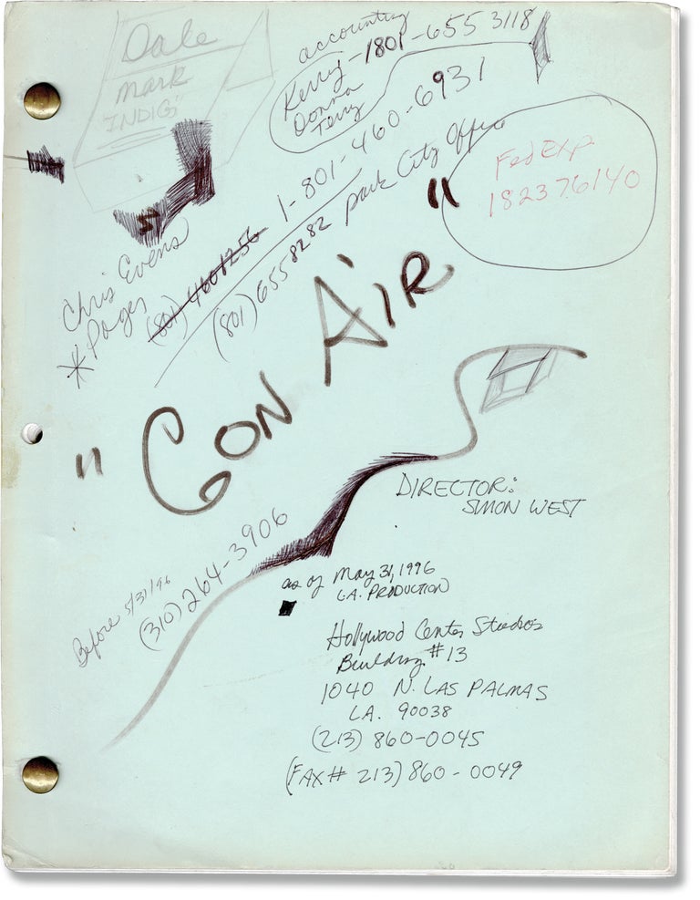 [Book #160845] Con Air. John Cusack Nicolas Cage, John Malkovich, Danny Trejo, Steve Buscemi, Simon West, Scott Rosenberg, starring, director, screenwriter.