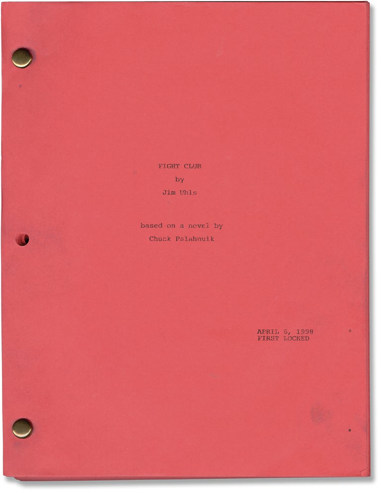 Book #160854] Fight Club (Original screenplay for the 1999 film). David Fincher Chuck Palahniuk,...