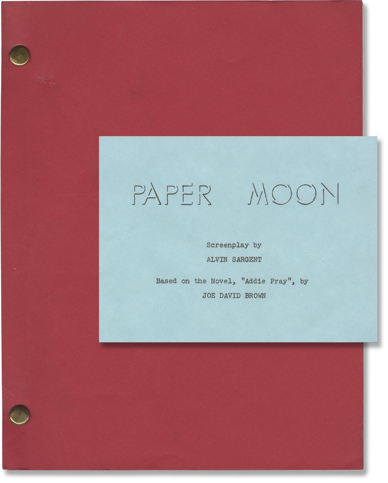 Book #160868] Paper Moon (Original screenplay for the 1973 film). Peter Bogdanovich, Joe David...