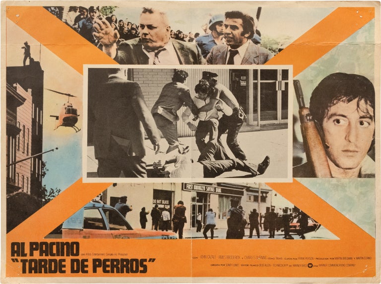 Book #160872] Dog Day Afternoon [Tarde de perros] (Original Spanish lobby card for the 1975...