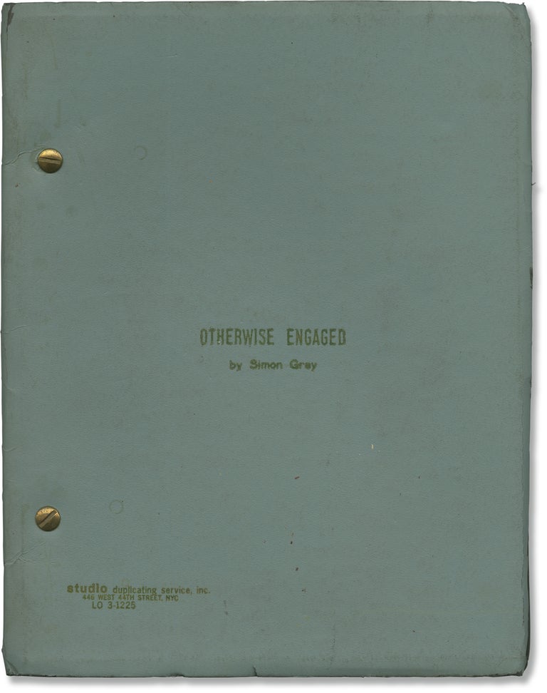 Book #160881] Otherwise Engaged (Original script for the US run of the 1975 British play). Harold...