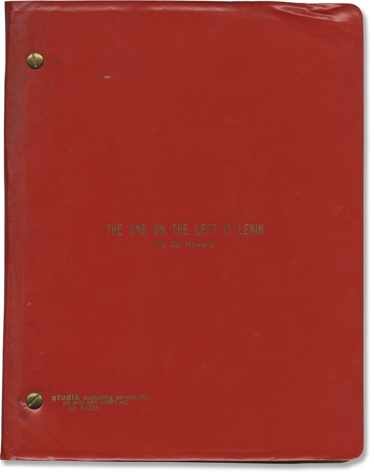 Book #160886] The One on the Left is Lenin (Original script for an unproduced play). Cy Howard,...