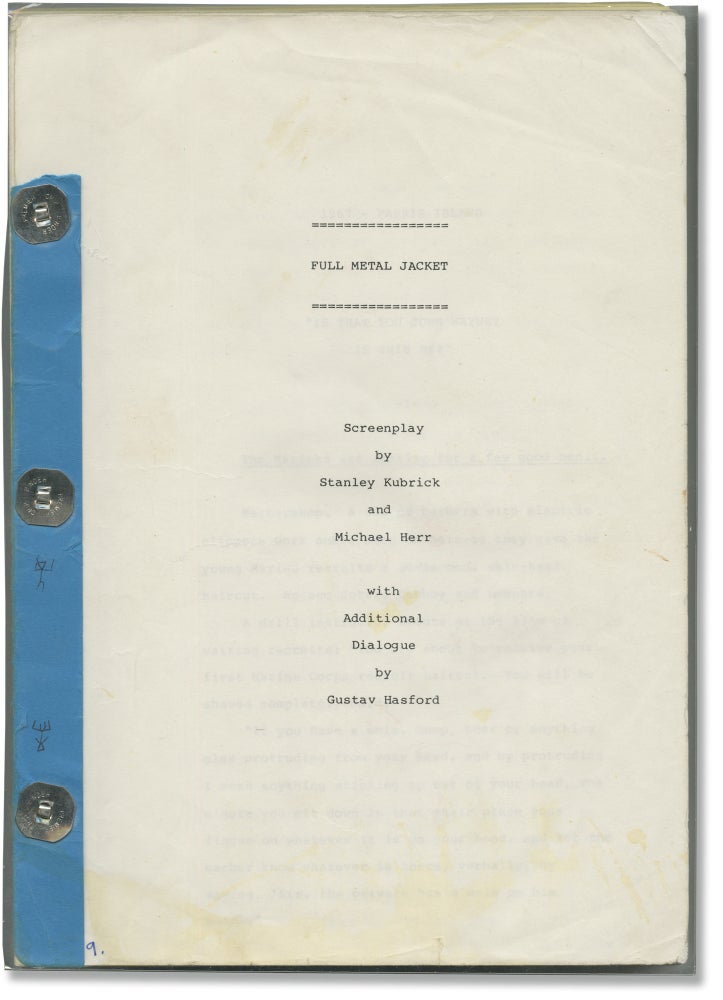 Book #161006] Full Metal Jacket (Original screenplay for the 1987 film). Stanley Kubrick, Michael...