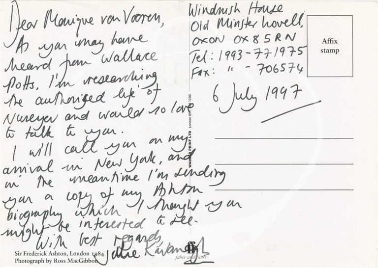 Archive of material belonging to Belgian American actress Monique van Vooren