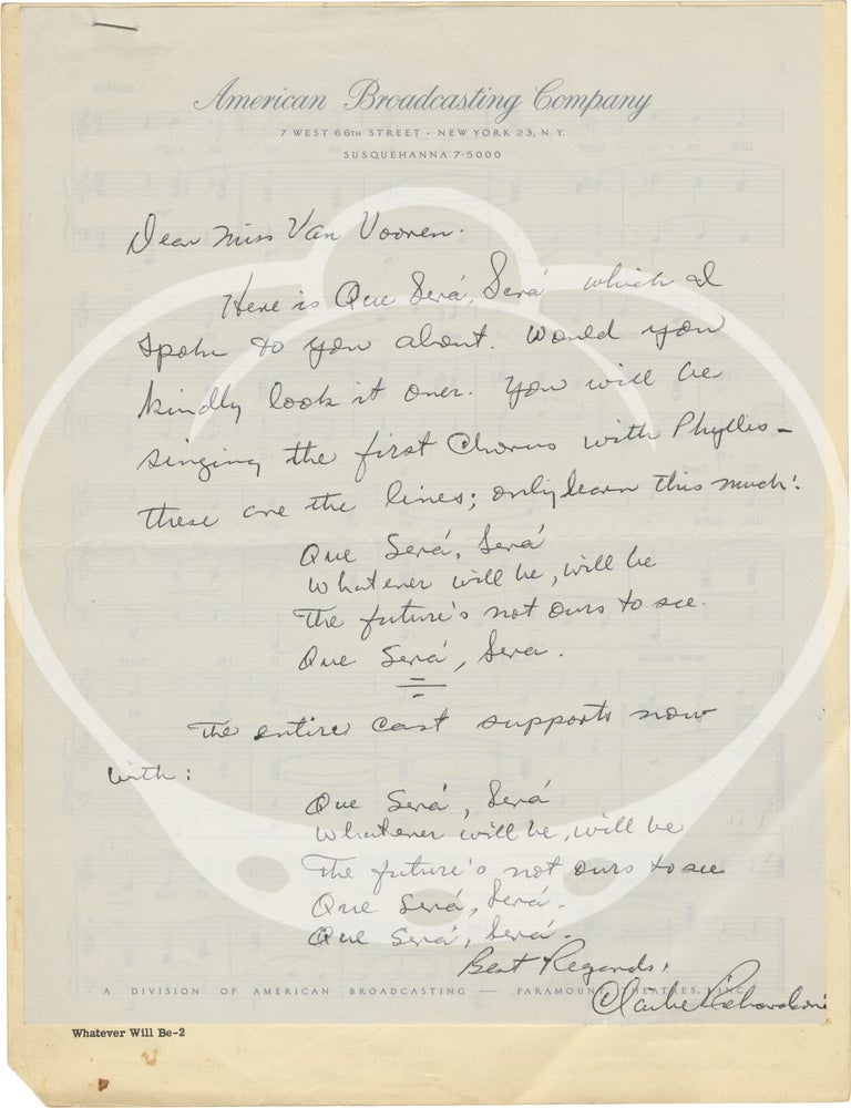 Archive of material belonging to Belgian American actress Monique van Vooren