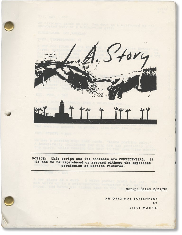 Book #161093] L.A. Story (Original screenplay for the 1991 film). Steve Martin, Mick Jackson,...