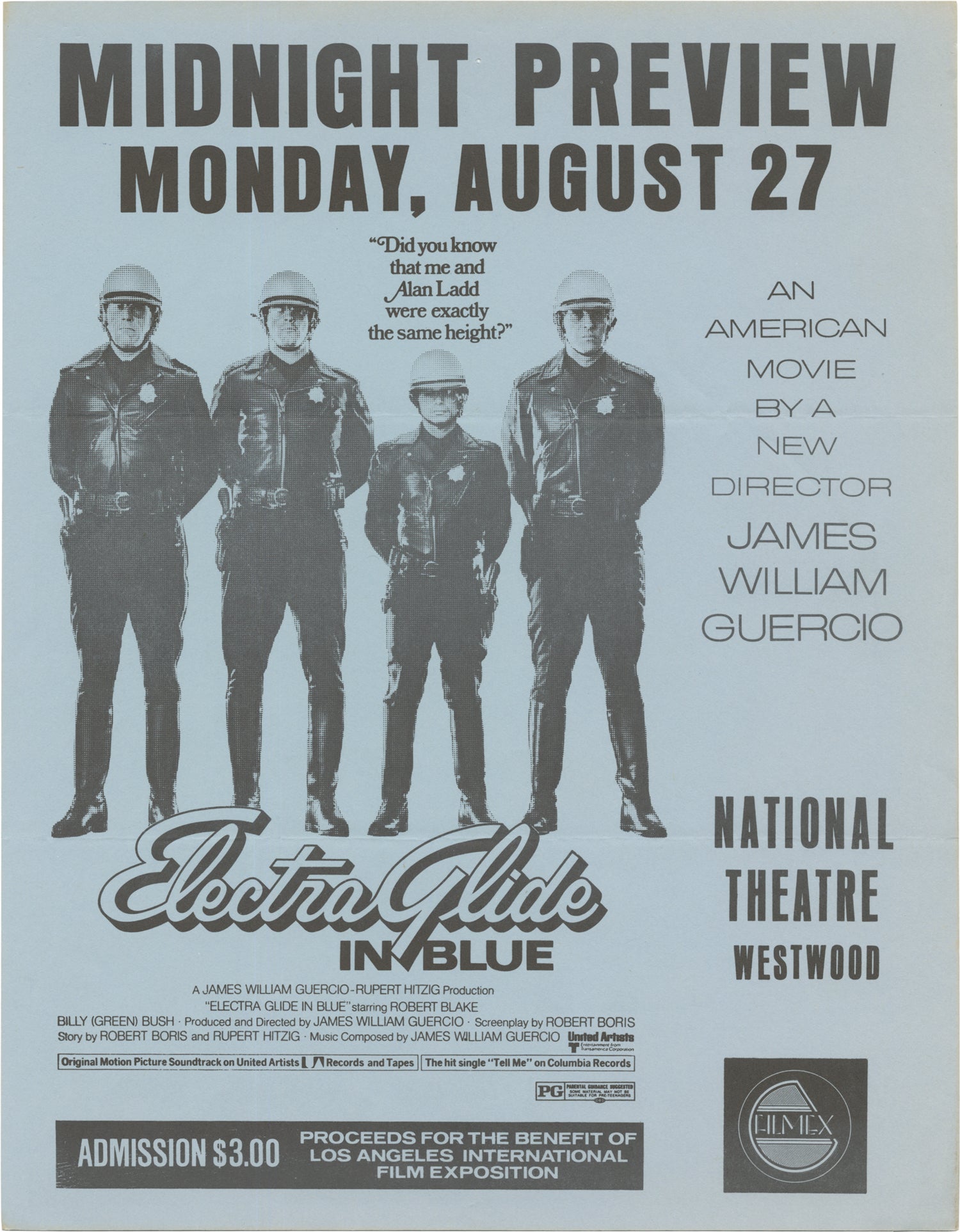 Electra Glide in Blue | James William Guercio, Robert Boris, Billy