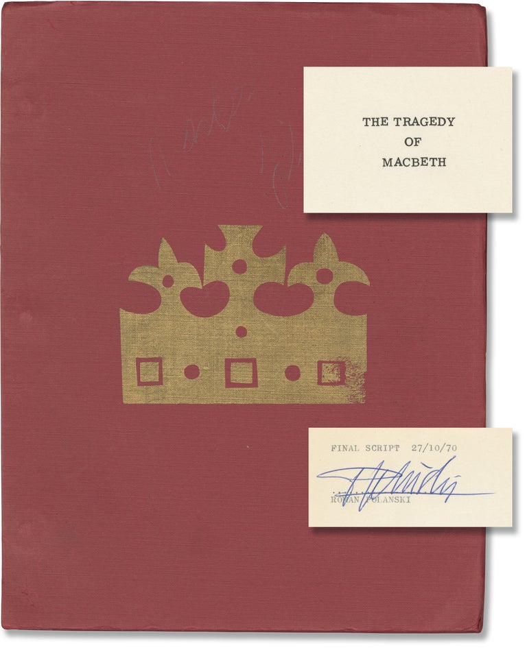 Book #161196] Macbeth [The Tragedy of Macbeth] (Original screenplay for the 1971 film). William...