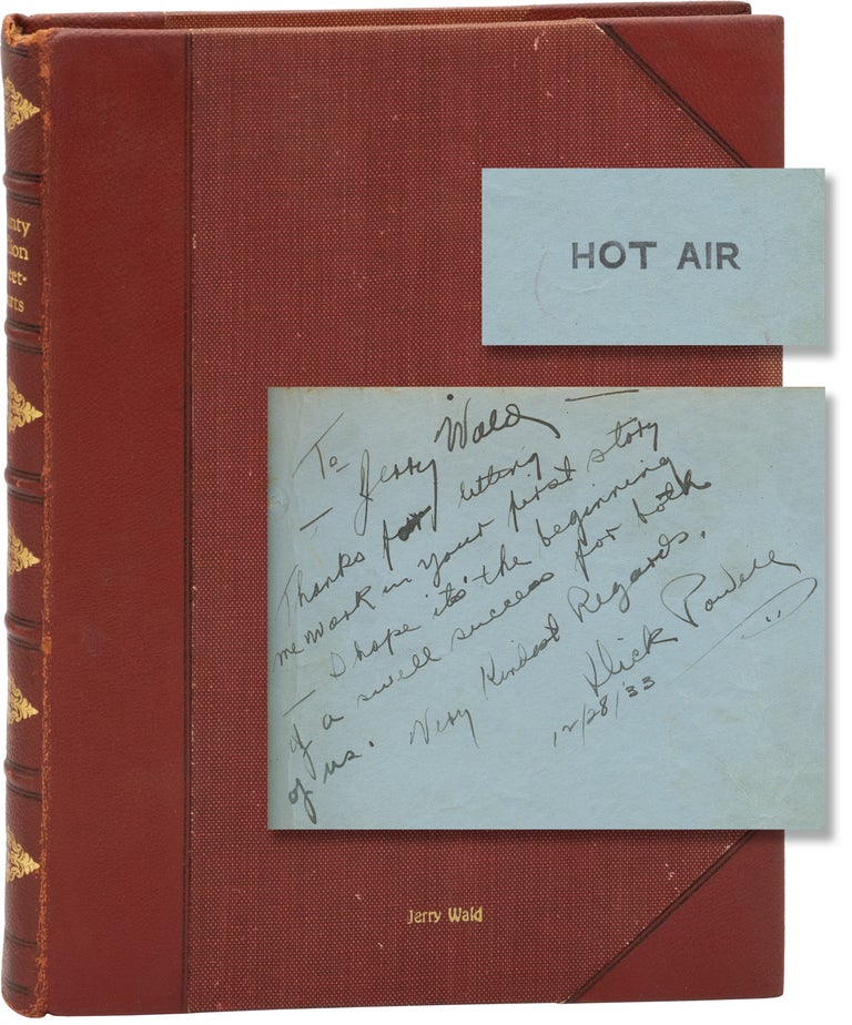 Book #161237] Twenty Million Sweethearts [Hot Air] (Original screenplay for the 1934 film,...
