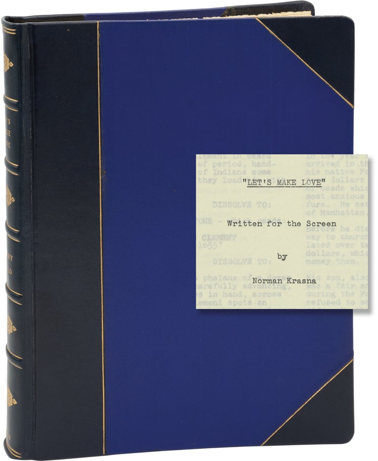 Book #161256] Let's Make Love (Original screenplay for the 1960 film, presentation copy belonging...