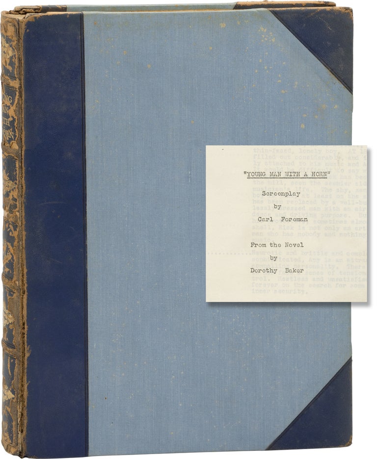 Young Man with a Horn (Original screenplay for the 1950 film, presentation copy belonging to...