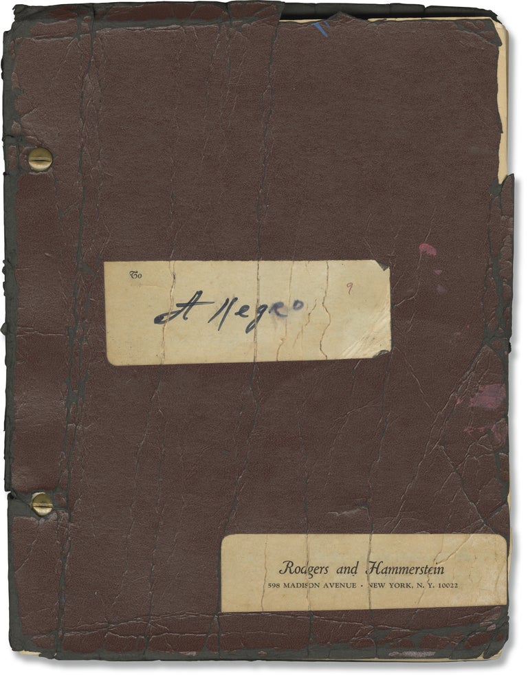Book #161291] Allegro (Original script for the 1947 Broadway musical). Richard Rodgers, Oscar...