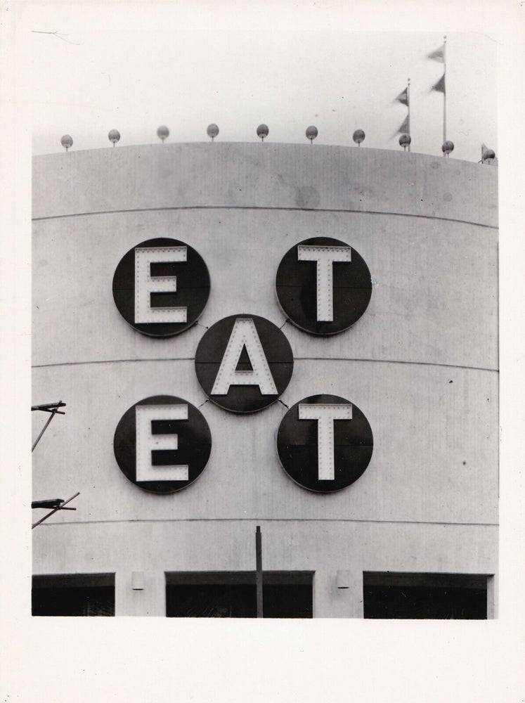 Book #161315] EAT (Original photograph of Robert Indiana's art installation for the 1964 World's...